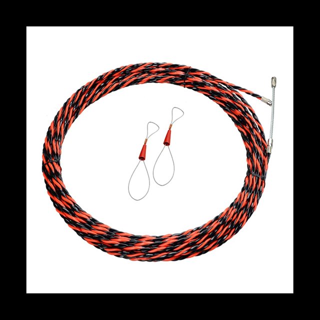 Herramienta para Enhebrar Cables EléCtricos GuíA de Cables de 25 M Enhebrador de Cables para Pared de Hilos con Dos Tensores