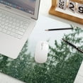 thumbnail image 5 of Large Gaming Mouse Pad, Landscape Painting Desk Pad, Laptop PU Mouse Pad, Waterproof Anti-Slip Desk Pad, Home Decoration Office Accessories (31.5x15.7in,Pine Tree in Rain), 5 of 6
