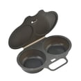 thumbnail image 2 of LACKUST Microwave Egg Cooker, 2-Cavity Nonstick Egg Poacher with Hinged Lid & Carry Handle, Quick Breakfast Egg Maker, Easy Clean, Compact Plastic Design, 2 of 7