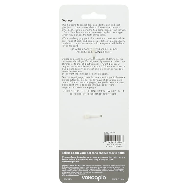 Safari flea hotsell comb for cats