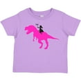 thumbnail image 3 of Inktastic Princess Riding Her T-rex Girls Toddler T-Shirt, 3 of 5