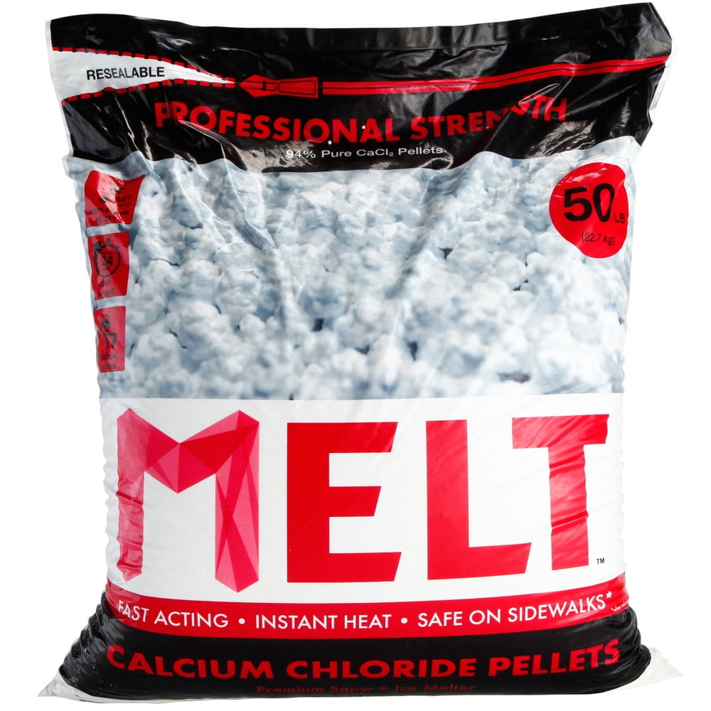 Snow Joe MELT Calcium Chloride Pellets Ice Melter, 50 lb. Resealable