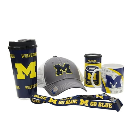- Michigan Wolverines Ultimate Holiday Gift Fan Bundle (Hat, Mug, Tumbler, Hot Chocolate & Lanyard)