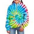 thumbnail image 3 of Kiijoy Big Boys Tie Dyed Hoodie Casual Active Hooded Sweatshirt with Pocket, Sizes 9-10, 3 of 3