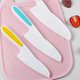 thumbnail image 3 of Children's Wooden Cooking Knife Set with Vegetable Cutter for Safe Kitchen Play and Meal Prep Skills Development, 3 of 5