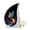 Phoenix-4, variant on VALERASH Phoenix Urns for Human Ashes - Set of 5 Teardrop Urn for Ashes - 10 & 3 Inch