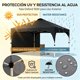 thumbnail image 5 of Carpa Plegable 3x3 m , Toldo Oxford 150D Impermeable Protección UPF50+ Anti Rayos UV, Mecanismo Bloqueo Central Armado Rápido Sin Herramientas-Para Jardín, Patio, Camping, Fiestas y Puestos De Feria, 5 of 7