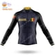 thumbnail image 3 of Maillot de ciclismo de invierno del equipo nacional de Bélgica 2023, ropa de manga larga para hombre, camisetas de carreras para bicicleta de carretera, camisetas, uniformes de MTB, 3 of 5
