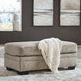 thumbnail image 2 of Signature Design by Ashley Stonemeade Upholstered Ottoman, Taupe, 2 of 8