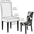 thumbnail image 5 of Chair Covers for Dining Room Set of 6,Printed Stretchable Dining Chair Slipcover for Kitchen, Ceremony Universal Size(6PCS,Modern Marble), 5 of 6