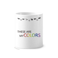 thumbnail image 1 of Estos son mis colores de la bandera LGBT Arcoiris Taza de cepillo de dientes, 1 of 3