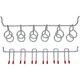 thumbnail image 2 of Metal Pared perforada Ganchos Organizador Surtido Kit Peg Cerraduras colgantes Aplicaciones, 114Pcs esquí esquí Gafas de esquí, 2 of 5