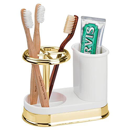 Toothbrush Toothpaste Holder Organizer Stand Bathroom Decorative Dental Storage 
