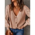 thumbnail image 5 of SHEWIN Womens Button Down Cardigan Sweater Long Sleeve Open Front Knit Outwear Casual V Neck Knitted Tops S-2XL, 5 of 7