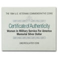 thumbnail image 4 of 1994-W Women in Military $1 Silver Commem BU (w/Box & COA), 4 of 4