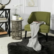 SAFAVIEH Haven Knit Solid Throw, 50" x 60", Light Grey/Natural