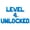 Blue, variant on Letter Balloons - LEVEL 4 UNLOCKED 16" Inch Alphabet Letters Foil Mylar Balloon 4th Birthday Party Banner (Silver)
