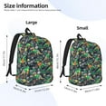 thumbnail image 2 of Rateoe Dinosaur Plays Soccer Pattern Durable Canvas Backpack for Men & Women – Stylish & Lightweight – Adjustable Straps, Multiple Pockets – Fits 15-17 Inch LaptopsSmall, 2 of 5