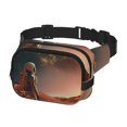 thumbnail image 2 of Fotbe Astronaut On Mars A Cangurera Cuadrada con Estampado de Doble Capa, Bolsa de Cintura Ajustable Mini para Hombres y Mujeres, 2 of 9