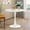 White, variant on MAYEERTY 31.5" Black Small Round Dining Tulip Table, Wood Top, Metal Base, Functional for 2-4 Gatherings