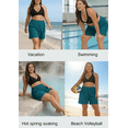 thumbnail image 5 of Charmo Plus Size Swim Shorts for Women High Waisted Board Shorts Tankini Swimsuit Bottom with Pockets, 5 of 11