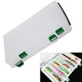 thumbnail image 2 of Double-Sided Fishing Lure Hook Tackle Box,Clear Visible Plastic Lure Case, Hard Plastic Fishing Lure Bait Squid Jig Minnows Hooks Accessory Storage Case Container (Clear-10 Slots), 2 of 6