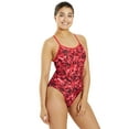 thumbnail image 4 of Sporti Sonic Bloom Thin Strap One Piece Swimsuit, High Cut, Unpadded, Athletic (Women’s), 4 of 10