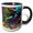 Black/White, variant on 3drose, Paths Cross, 11oz Two-tone Yellow Mug