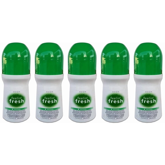 Avon Feelin' Fresh Antiperspirant Deodorant, Citrus, Liquid, 5 Pack