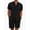 Black, variant on RICHCOIN Mens 2 Piece Outfit Summer Beach Short Sleeve Button Down Shirts and Shorts Vacation Sets for Men