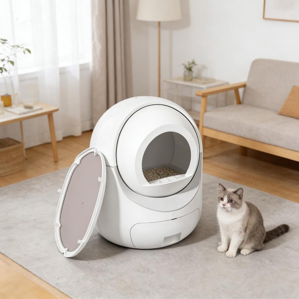 Osdhezcn Durable Silicones Mat for Automatic Cleaning Cats Litter Box Resistant to Scratch Bites Waterproof Bottom Pad Replacement