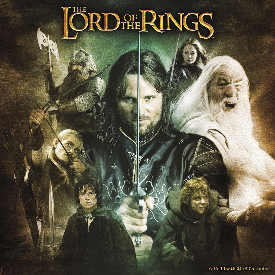 2019 The Lord of the Rings Wall Calendar