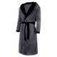 thumbnail image 4 of Bata Prolriy para hombre, ropa de invierno con mangas, albornoz, chal, bata de felpa alargada, bata larga para el hogar, blusa para mujer, bata para hombre, gris M, 4 of 7
