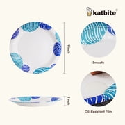 Katbite 9-inch Compostable Paper Plates, Biodegradable, 125-Count