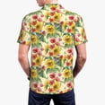 thumbnail image 5 of Rocae Sunflower Cornflower Poppy for Men's Short Sleeve Polo Shirt, Quick Drying Performance Moisture Wicking Sports Men's Golf Shirt Small, 5 of 9