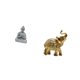 thumbnail image 5 of Estatua de mono,Estatua de Buda Mono para Interiores y Exteriores Budista,Figuras en miniatura meditando para decorar el jardín de casa.,Figura de escritorio,Estante de estatua de elefante, 5 of 8