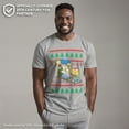 thumbnail image 2 of Men's The Simpsons Christmas Family Sledding Adventure Graphic Tee Silver Medium, 2 of 9