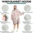 thumbnail image 5 of Wearable Oversized Blanket,Multicolor Christmas Pattern Wearable Blanket Hoodie for Adults,Cozy Hooded Blankets with Super Pockets,Super Warm Fuzzy Pullover for Women & Men, 5 of 6