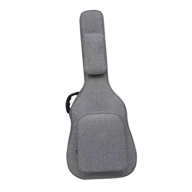 Bolsa para guitarra acústica de 41 pulgadas con dos bolsillos, funda protectora para guitarra Gris