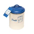 thumbnail image 3 of Country Living Set of 3 Pet Treat Canisters, Dog Treat Storage – with French Blue Lid, 3 of 11