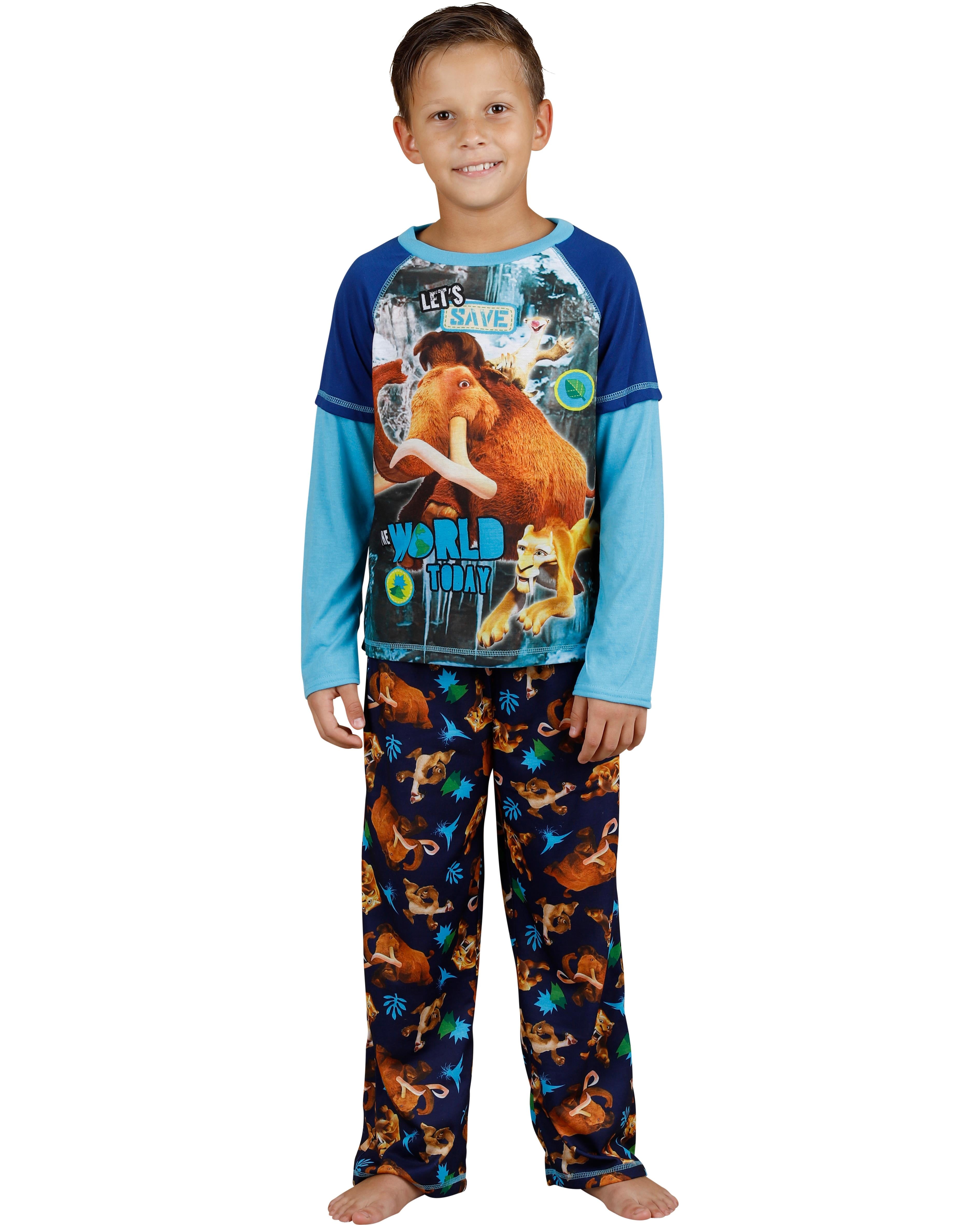 Boys Pajamas Toddler Dinosaur Sleepwear Kids Space Pjs Children Cotton Clothes Pants Set