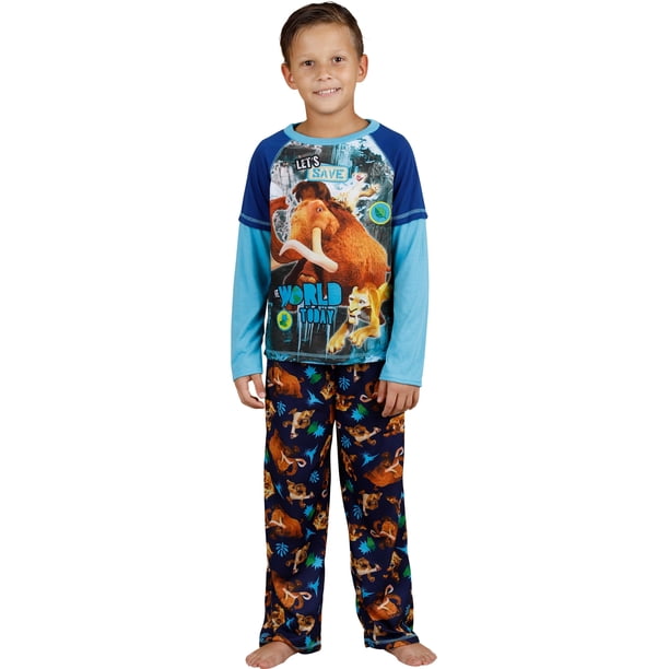 Ice Age Boys' Pajama Long Sleeve Top and Pants Sleepwear Set - Walmart.ca