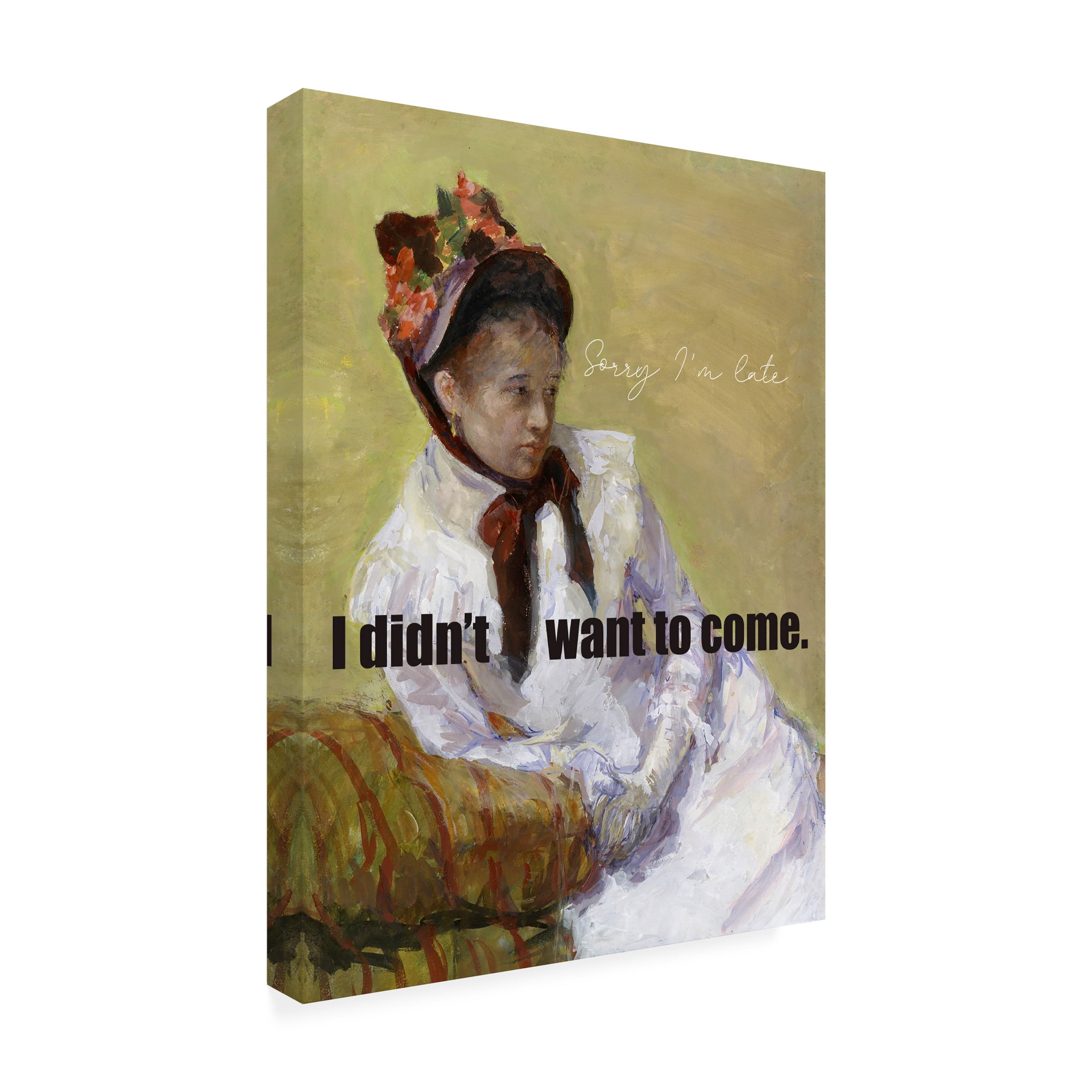 Jennifer Paxton Parker 'Masterful Snark Sorry Im Late' Canvas Art
