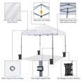 thumbnail image 4 of WDZS 12x12 Pop Up Canopy Easy Set-up Tent, Portable Outdoor Canopy Instant Tent, Commercial Gazebo with Wheeled Carry Bag & 4 Sandbags for Home, Party & Outdoor Activities, White, 4 of 9