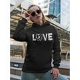 thumbnail image 2 of Dentist Love Slogan Women Hoodie, Female 3X-Large, 2 of 4