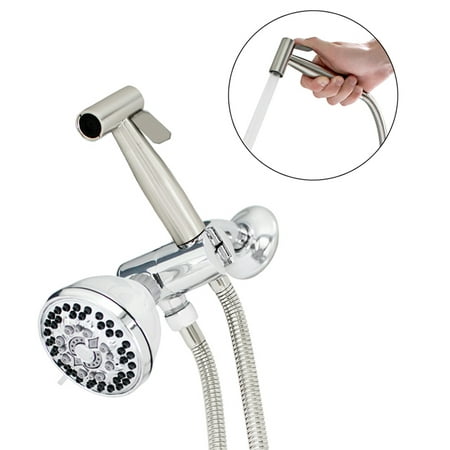 Smarterfresh Hand Held Shower Bidet Stainless Steel Sprayer Set