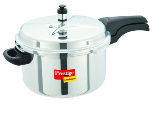 Prestige Deluxe Stainless Steel Pressure Cooker, 6.5 Liters Prestige Deluxe Stainless Steel Pressure Cooker, 6.5 Liters