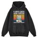 thumbnail image 3 of Sudadera con capucha de algodón estilo hip hop para hombre, ropa divertida de calle, estilo vintage, desgastada, con estampado "Me gustan los gatos y el café", informal, holgada, 3 of 5