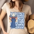thumbnail image 4 of Patriotic Angel Bible Verse T-Shirt | 2 Corinthians 3:17 Christian Freedom Tee, White, Size S, 4 of 6