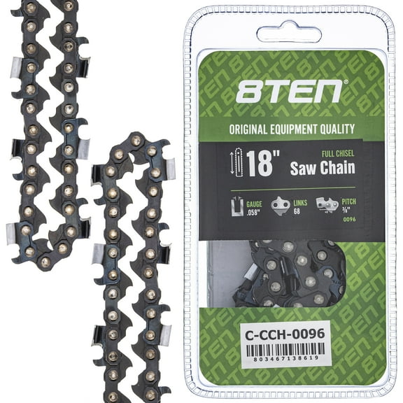 Full Chisel Chainsaw Chain 18 inch .058 3/8 68DL for Husqvarna Jonsered Poulan 810-CCC2218H